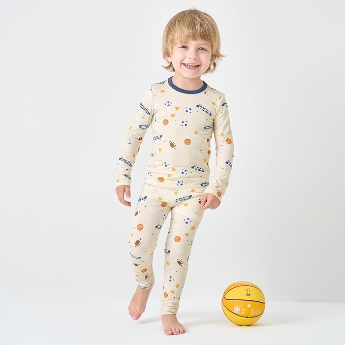 pureborn Baby Toddler Kids Viscose from Bamboo Pajamas Set Pjs 2pcs 18M-8Y - Image 2