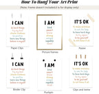 Kids Affirmation Wall Art Positive Canvas Wall Decor Inspirational Quotes Wall - Image 7
