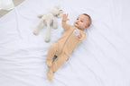 Baby Boy Footed Pajamas with Mittens, Rayon Made from Bamboo Sleepers, 2 Way - Image 2