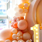 90pack Peach Balloons Different Size 18/12/10/5 Inch Peach Balloon Garland Arch - Image 4