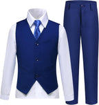 Boys’ Formal Suit 5 Piece Set, Toddler Tuxedos - Image 2