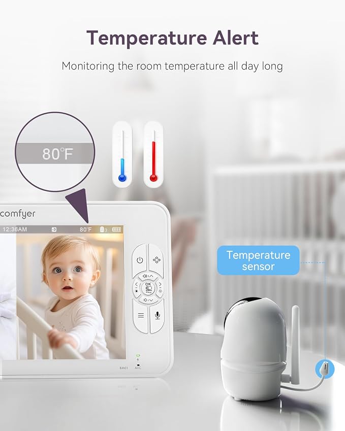 7" Split-Screen Baby Monitor - Image 9