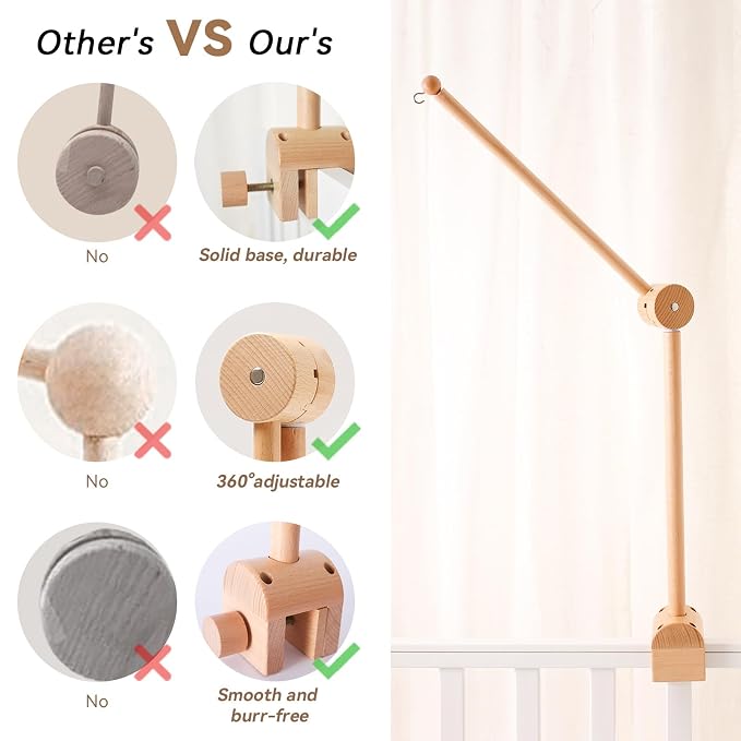 let's make Baby Crib Mobile Arm - Image 7