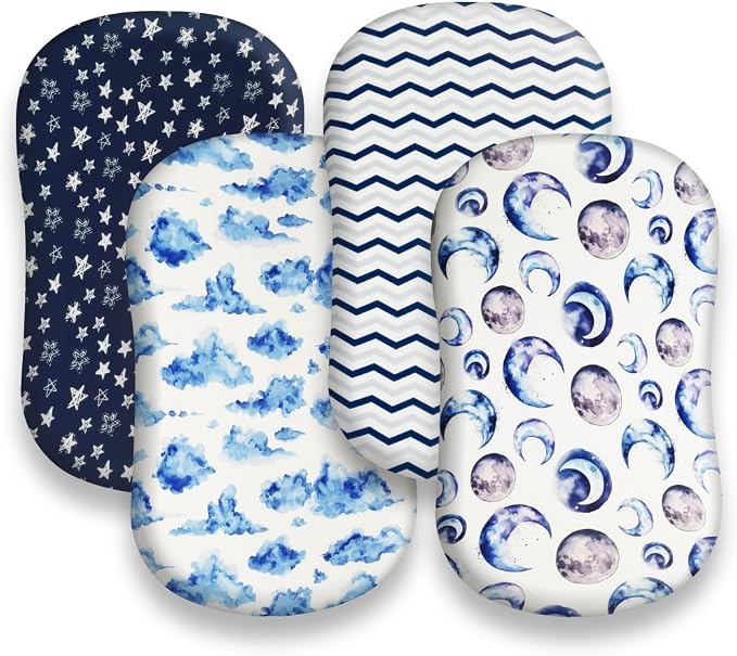 4 Pack Breathable Bassinet Sheets - Image 7