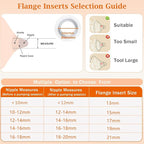 Flange Inserts 10PCS 19/21mm*5, 24mm Breast Pump Shields/Flanges Compatible - Image 4