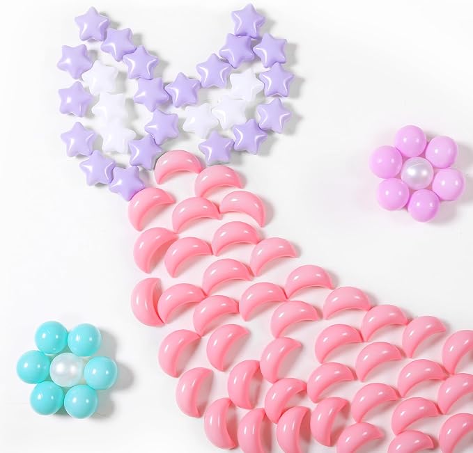 GOGOSO Ball Pit Balls Stars Moon Shapes Plastic Pitballs - Image 2