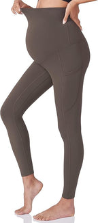 POSHDIVAH 3 Pack Women's Maternity Workout Leggings Over The Belly Pregnancy - Image 2