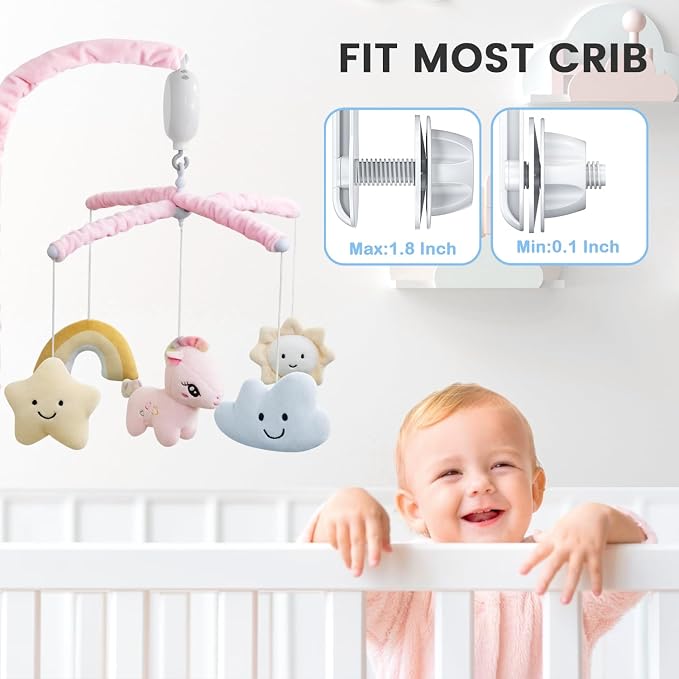Feisike Crib Mobile for Girls - Image 4