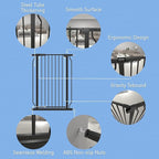 WAOWAO Extra Tall 40.55" Baby Gate 73.62-80.70" Wide Pressure Mounted Walk - Image 4