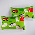 QOOMO Farm Animal Comforter, Pig Cow Sheep Comforter Set - Image 6