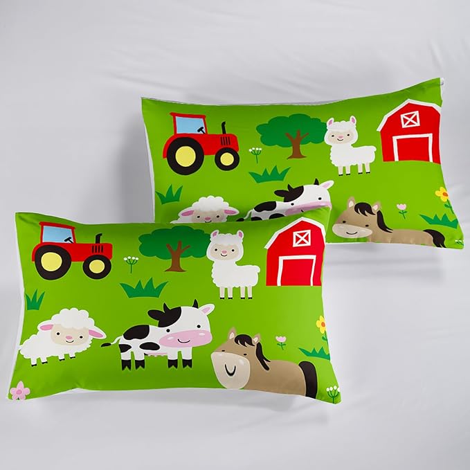 QOOMO Farm Animal Comforter, Pig Cow Sheep Comforter Set - Image 6