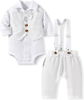 Aalizzwell Baby Boys Gentleman Outfit 3 Piece Formal Suit Set by Aalizzwell