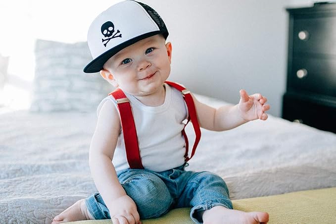 Baby Hats - Baseball Hat, Newborn Youth Flat Brim Mesh Trucker Surf Skate Bubba - Image 2