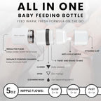 MILK & WATER All in One Baby Bottle & Baby Formula Dispenser On The Go - Image 2