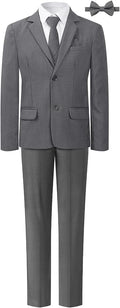 A&J DESIGN Boys 7-Piece Formal Suit Ring Bearer Outfit by AJDESIGN