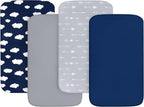 4-Pack Fitted Pack and Play Sheets by Bilobanbabybedding