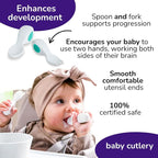 Doddl Baby Spoon and Fork, Cutlery Set - Image 3