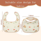 Muslin Baby Bibs, Pure cotton absorbent and breathable, suitable - Image 5