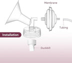 12PCS Duckbill Valve & Silicone Membrane Diaphragm Replacement Compatible - Image 3