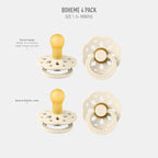 BIBS Boheme BPA-Free Pacifier Set - Image 2