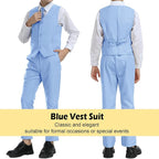Boys’ Formal Suit 5 Piece Set, Toddler Tuxedos - Image 5