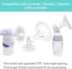 Replace Flanges 2-Pack of 17mm Breast Shields Compatible - Image 3