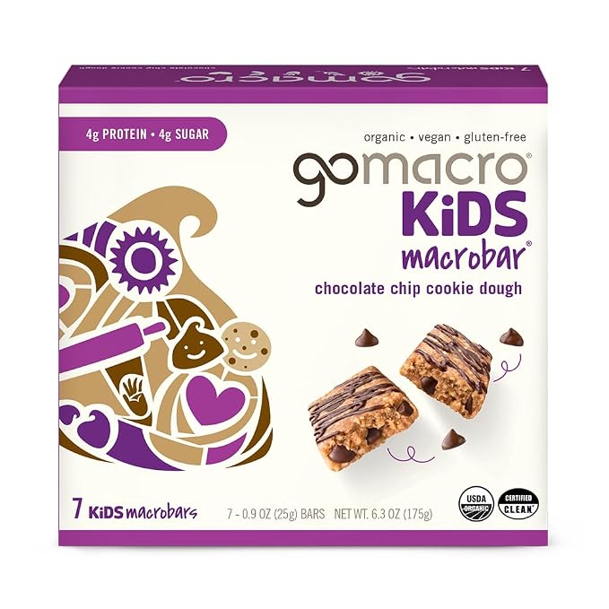 GoMacro Kids MacroBar Organic Vegan Snack Bars by GoMacro