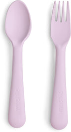 mushie Flatware Fork and Spoon Set by mushie