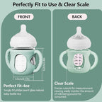 4 Pack Silicone Sleeves for Avent Natural Glass Bottles, Anti Breakage Bottle - Image 4