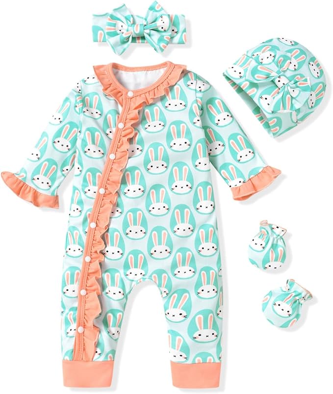 Aalizzwell Baby Girls Romper Outfit Fall Winter Clothes by Aalizzwell