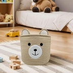 Bear Basket for Nursery, Baby Shower Basket, Baby Baskets for Storage, Laundry - Image 6