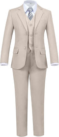 Boys' 5 Piece Formal Suit Set by Hipfun