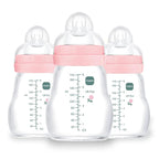 MAM Premium Glass Baby Bottles, Easy Switch Between Breast and Bottle, Feel by MAMBabyUSA