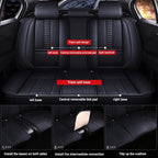 Waterproof 5 Car Seat Covers for Suzuki 1999-2025 95% Models, Premium Leather - Image 9