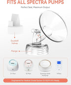 17mm Flange and Duckbill Valve for S1/S2/9+, Flange Inserts for Spectra - Image 2