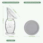 Haakaa Manual Breast Pump with Base 4 Fl Oz/100ml+Lid - Image 8