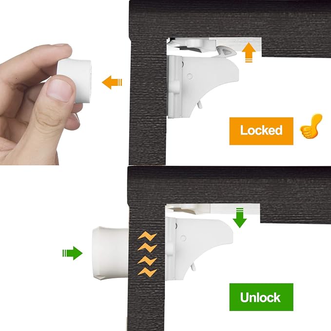 Vmaisi Baby Proofing Magnetic Cabinet Locks - Image 5