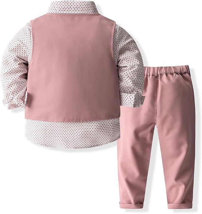 ARTMINE Toddler Boy Clothes Suit Gentleman Wedding Outfits, Formal Dress - Image 2
