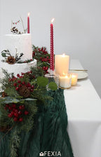 FEXIA 6 Pack Emerald Green Christmas Table Runner St Patrick's Day Decorations - Image 6