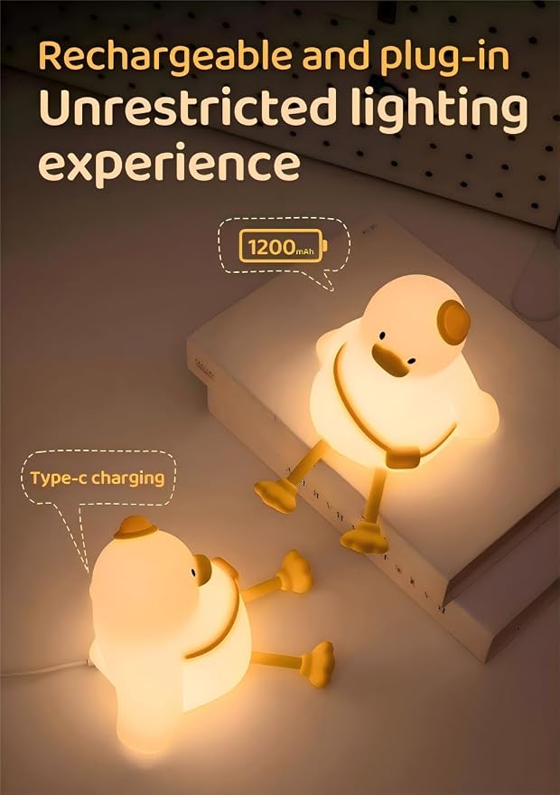 Duck Night Light for Kids, Cute baby Night Lamp, Cool Stuff, Soft Nightlight - Image 5