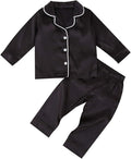 MAINESAKA Baby Boy Girl Pajamas Christmas Red Plaid Print Long Sleeve Lapel by MAINESAKA