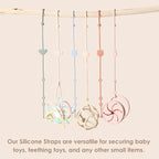 ROCCED Toy Straps for Baby 6pcs, Silicone High Chair Toys Straps Stroller - Image 2