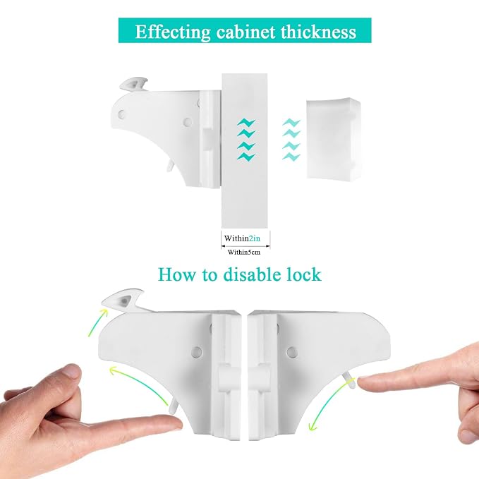 Vmaisi Adhesive Magnetic Cabinet Locks - Image 9