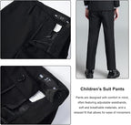 Boys Suit for Kids Teens Formal 5 Piece Tuxedo Suit Set - Image 5