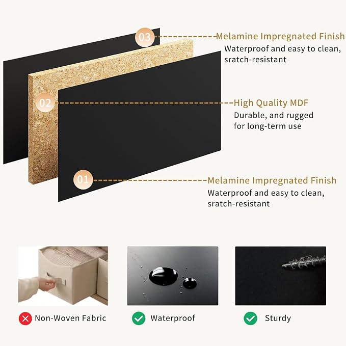 8 Drawer Dresser for Bedroom, Modern Fluted Double Dresser, Wooden Beside Table - Image 7