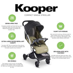 Joovy Kooper Lightweight Baby Stroller Featuring Removable, Swing-Open Tray - Image 5