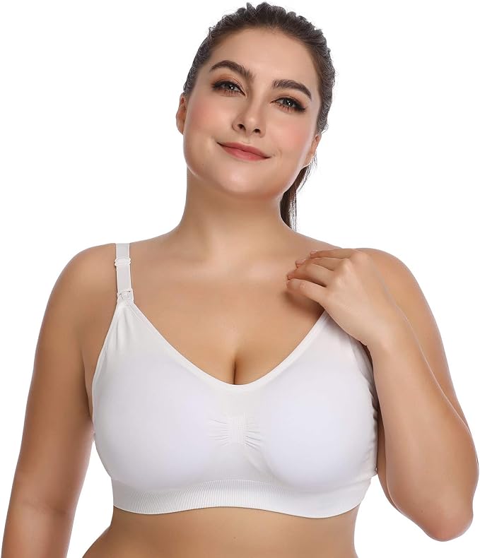 Lataly Womens Seamless Nursing Bra Sleeping Maternity Bralette - Image 2
