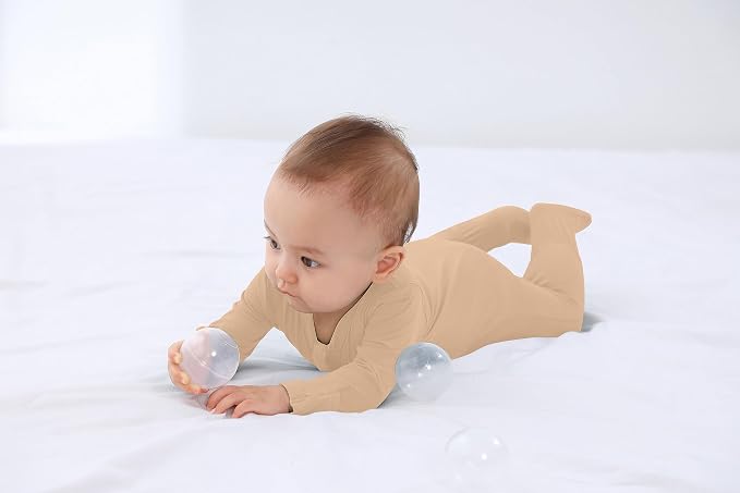 Baby Boy Footed Pajamas with Mittens, Rayon Made from Bamboo Sleepers, 2 Way - Image 5
