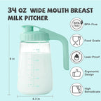COMI 34oz Breast Milk Pitcher, No Leak Breast Milk Storage Containers - Image 2
