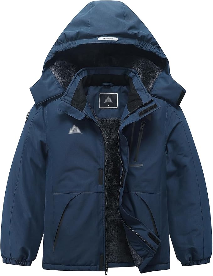 Kid's Ski Jacket Waterproof Winter Coat Boy's and Girl's Fleece Snowboarding by Unknown